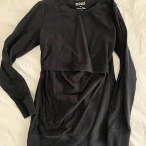 Boob Designs Nursing/Maternity Sweatshirt - Black